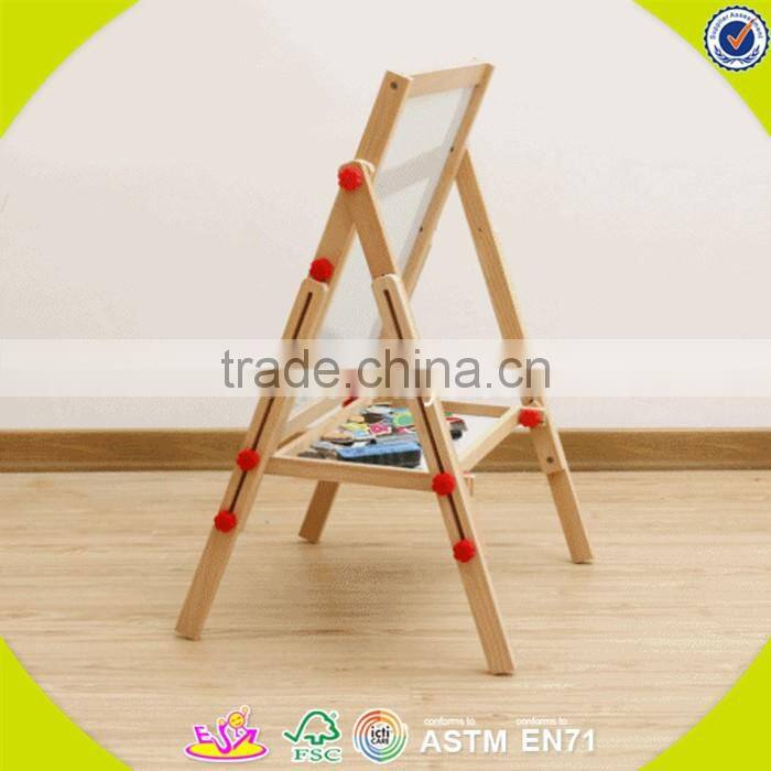 2017 wholesale new products kids wooden blackboard easel best sale children wooden blackboard easel W12B107