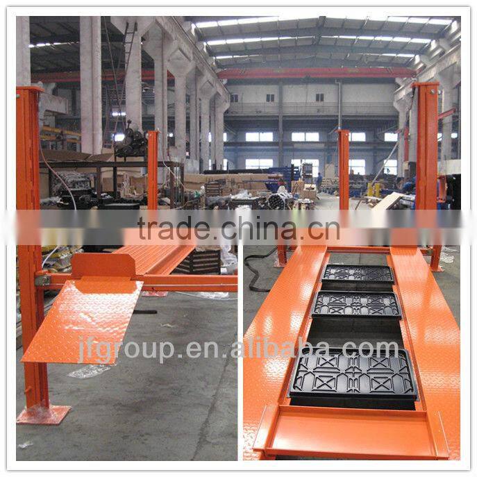3T Single Cylinder Cable Drive Hydraulic 2 Level Four Post Parking car Lift