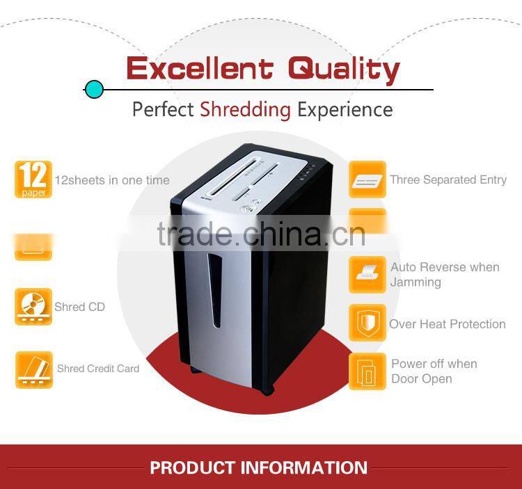 JP-880C UL High effecfive environmental Paper Cutter with separate bin for cd and credit card ultra quiet working