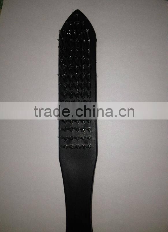 Cheap price Steel wire brush with plastic handle