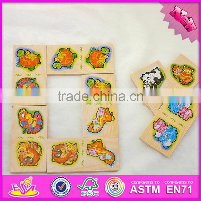 2016 top fashion educational kids wooden domino brick W15A061