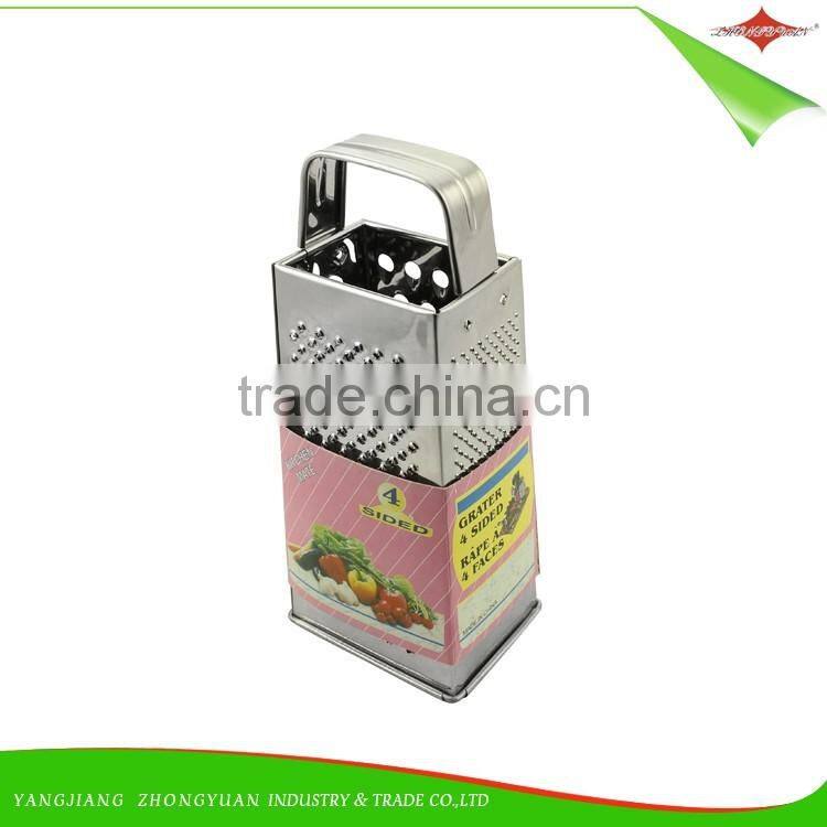 ZY-N5005 boxed grater 4 sides grater full stainless steel grater