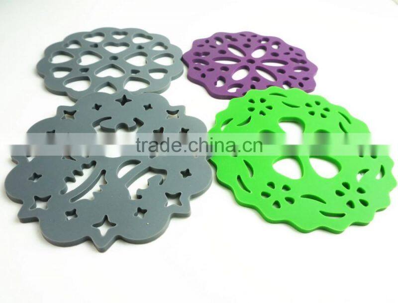 16142 flower shape unti-skidding table silicone mat