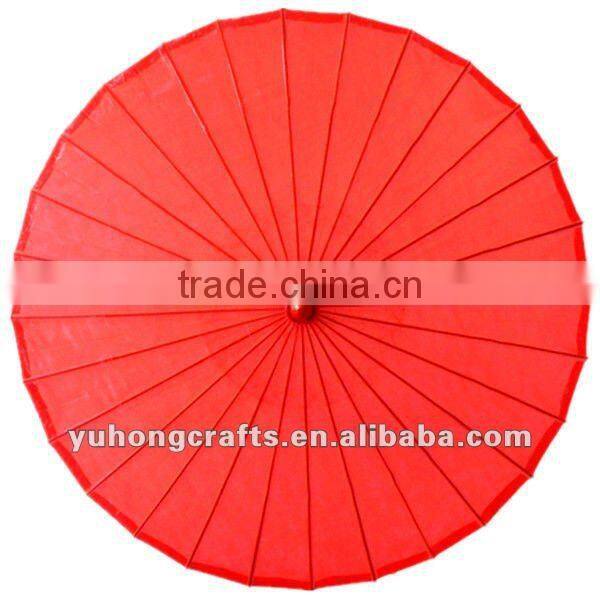 White color silk wedding parasol