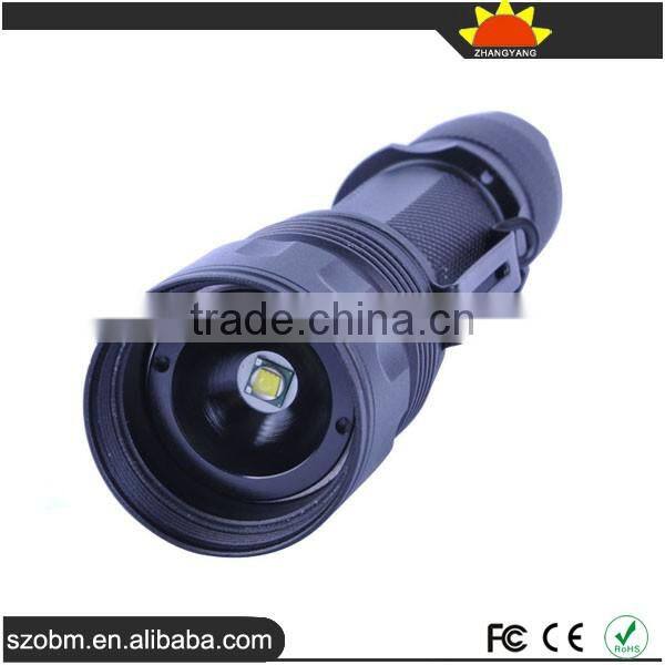 ZY-601A XM-L T6 3-Modes Zoom Adjustable Focus LED Flashlight Torch