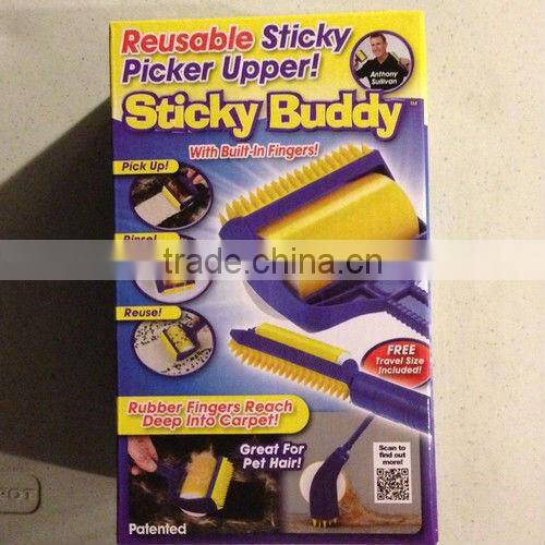 As seen on TV! Reusable Sticky Buddy&Pet Hair Remover/Dog Cat Groom 2pc