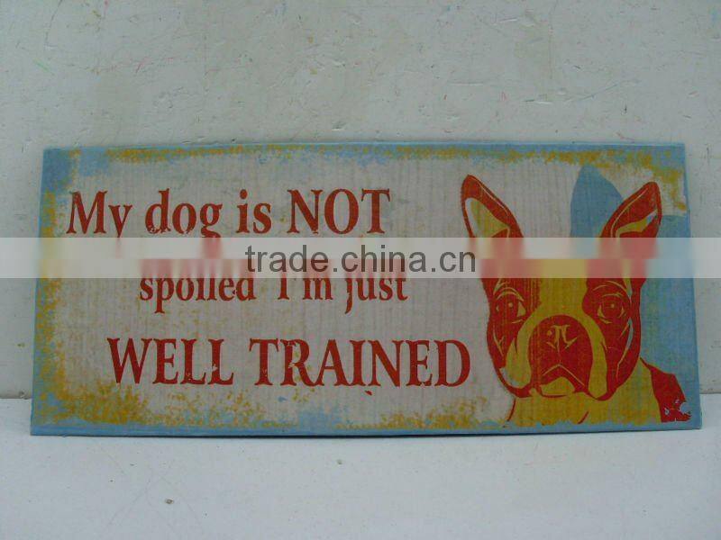 Good Sale 5-1/8''H Ourdoor Metal Plate Sign for Garden Decoration