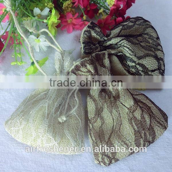 Lace style linen aroma sachet, scented sachet with good smell