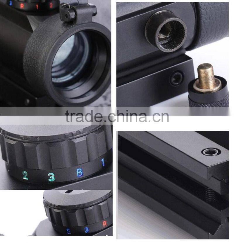 Erains TAC Optics New Airsoft tactical Dual Rails Fitting Combat 1x40 red green and blue aiming dots tactical red dot sight