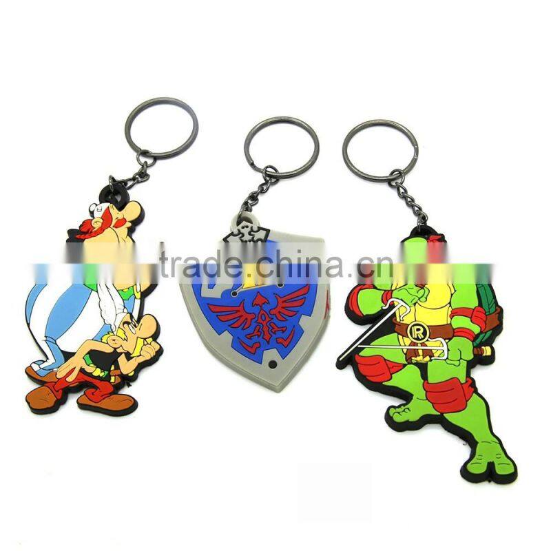 Beautiful new design popular gift 3D Customize Shaped cute Soft PVC Keychain for VW GTI Golf
