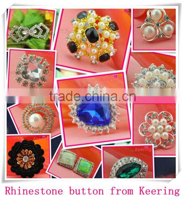 rhinestone beaded blue decorative scarf buckles WCK-850