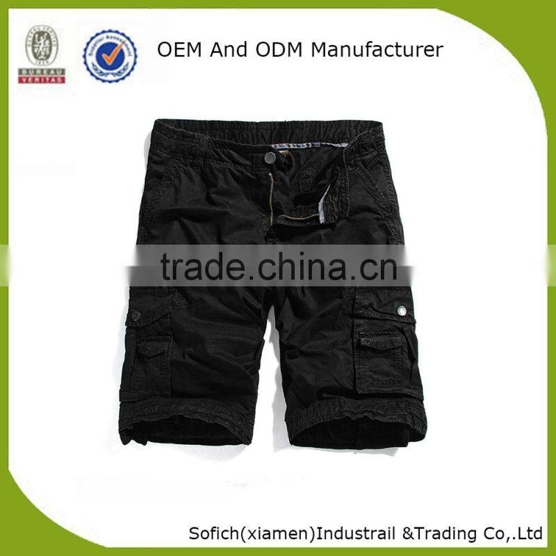 Carogo shorts men half pants with belts for mens