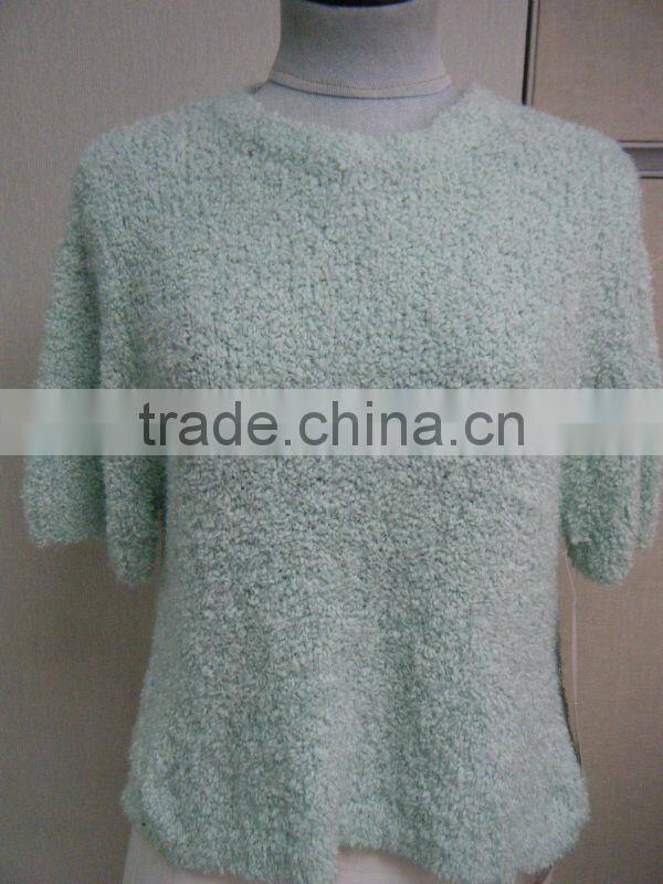 fashion design women spring autumn side split pullover sweater