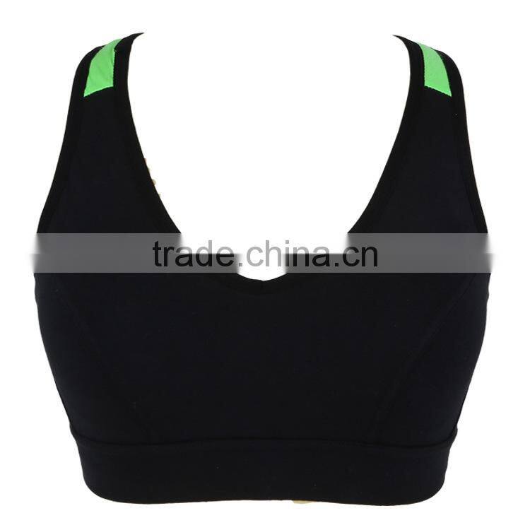GZY breathable comfortable plain cheap wholesale sports bra