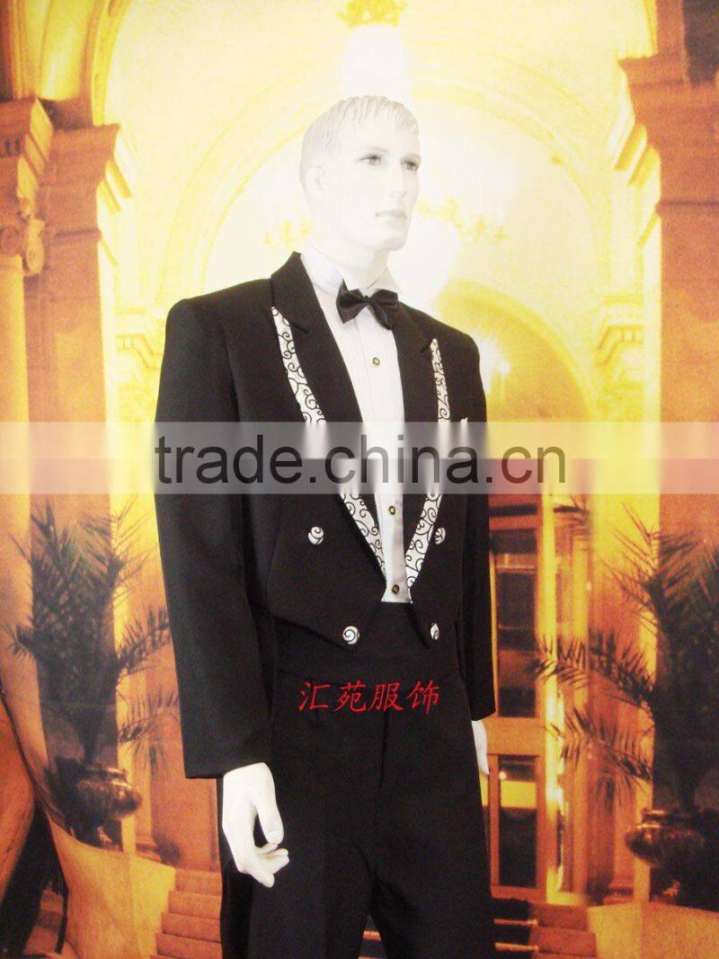 black men's wedding suit