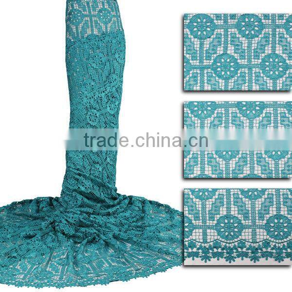 Bestwaytex Quality Warranty Royal Blue Cord Lace Fabrics African Fabeics Guipure Lace 5 Yard CP0063