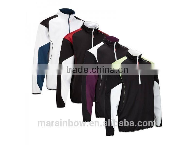 new 2014 golf Sport Waterproof Jackets,Golf Sport contrasted bonded color panel Layer Golf Jacket hot sale
