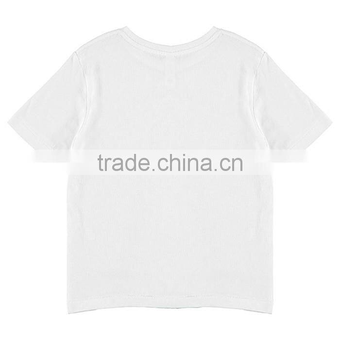 Factory bulk custom boys' t shirts design softextile printing children clothing wholesale