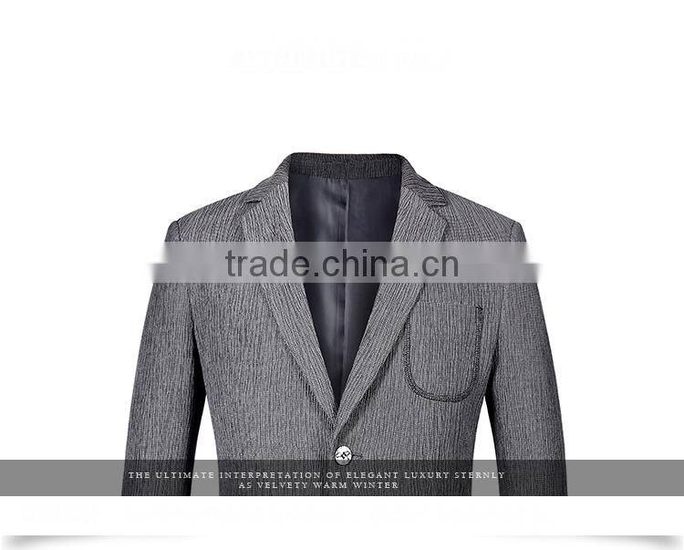 Wholesale Suit Custom Design 1 Button Patch Pocket Men Business Suit Jacket Blazer