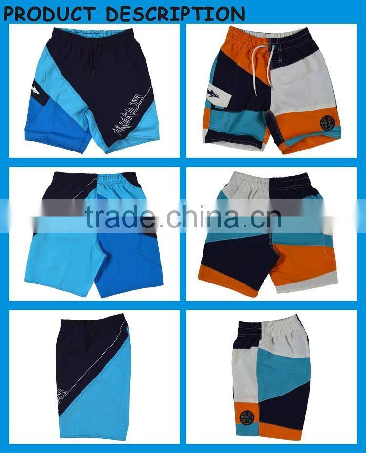Drawstring Boy Beach Shorts and Children Clothing Wholesale