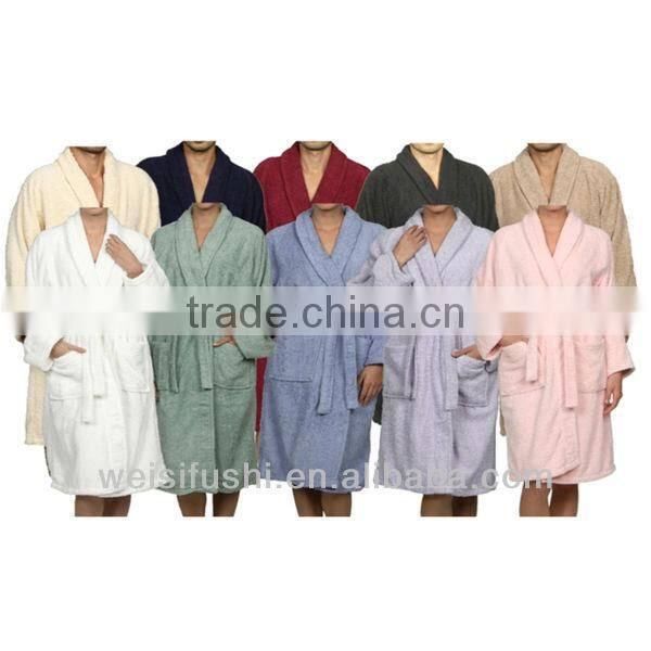 Custom Cotton Poly Unisex Terry Bath Robe