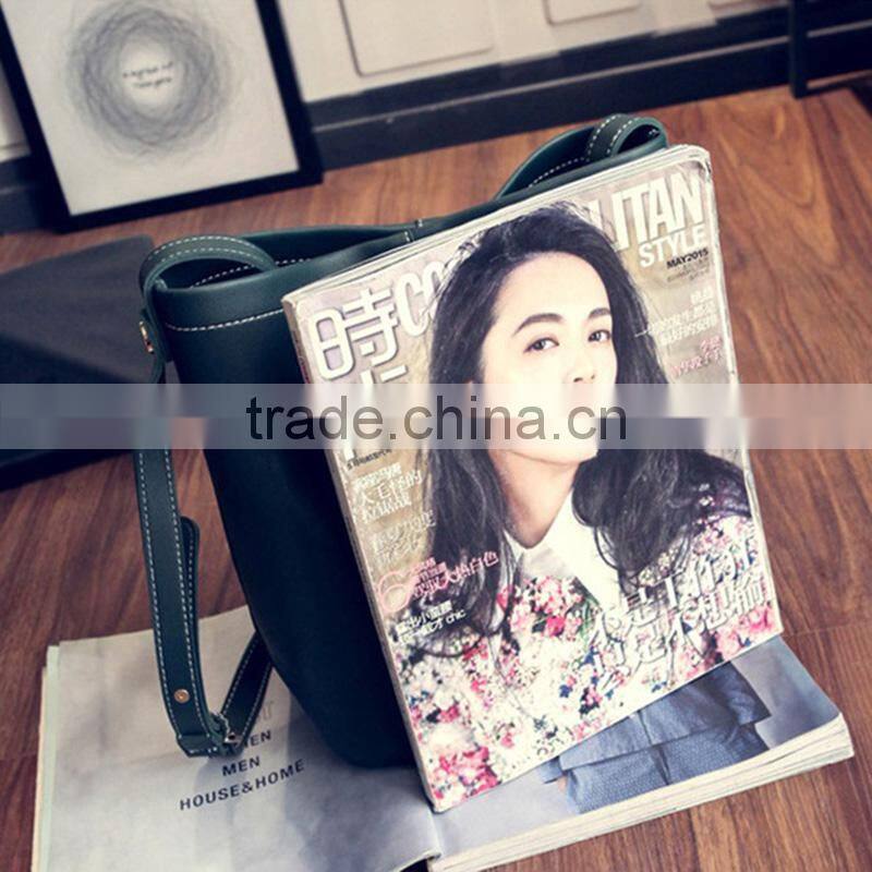 2017 Fashion Women Shoulder Bag Leather Handbags High Quality Large Ladies Bucket Shoulder Bags