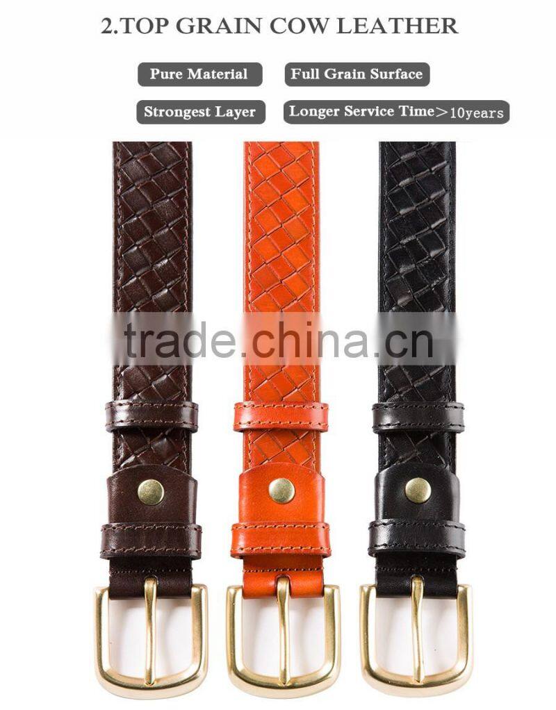 Cow Hide Belt Material and Various Color Top brand leather belt