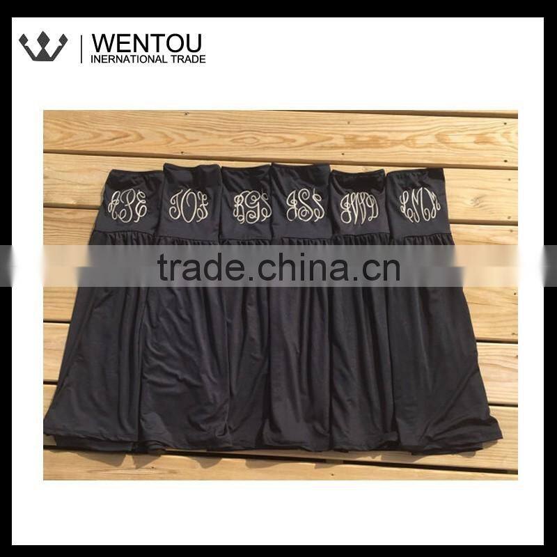 Plain Monogrammed Swimsuit Cover Up