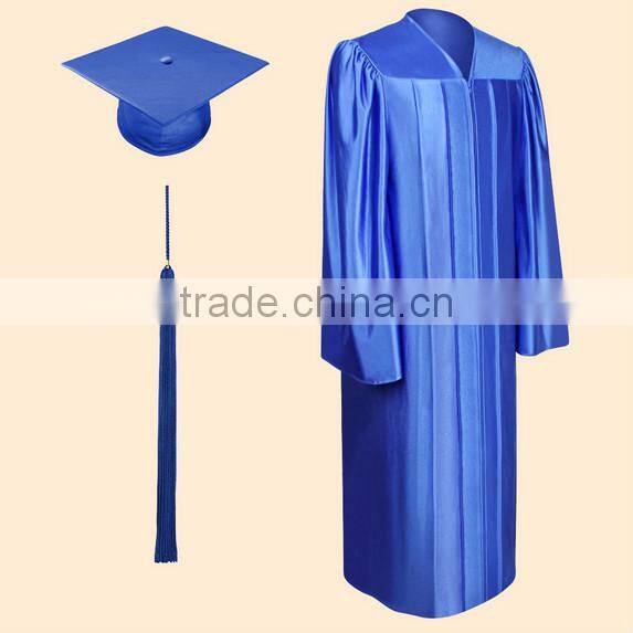 Customized shiny graduation gown from Shanghai Shoujia