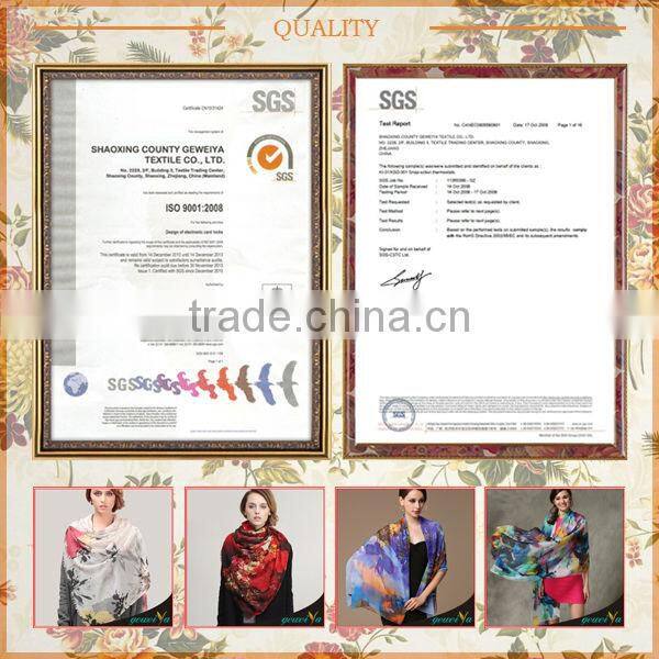 Fashion Digital Printed Silk Shawls