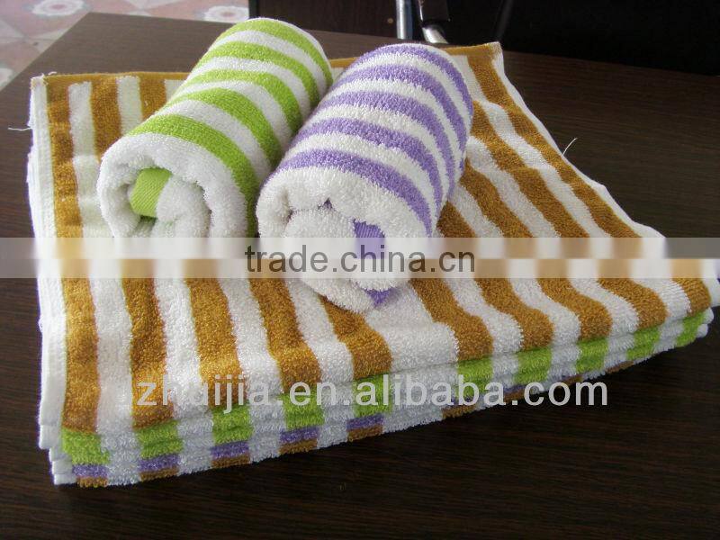 Bamboo fiber stripe towels
