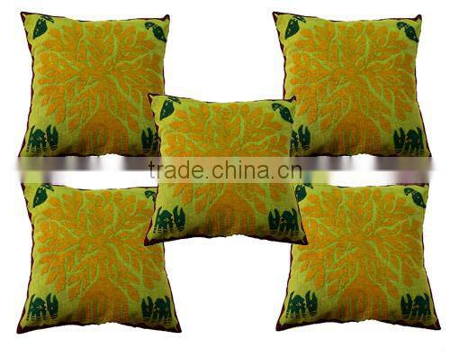 Indian Cut Work Printed Cushion Covers For USA Market