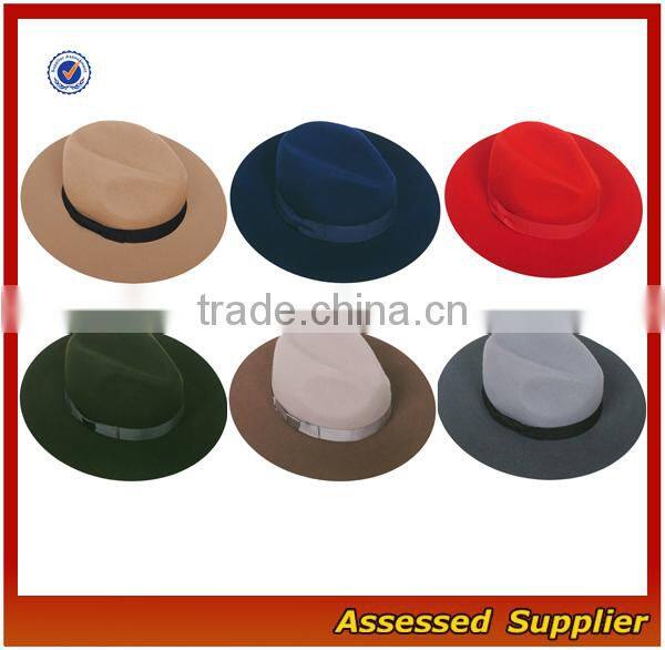 XJ01151 Custom wool felt hat fashion steampunk wool felt top hat