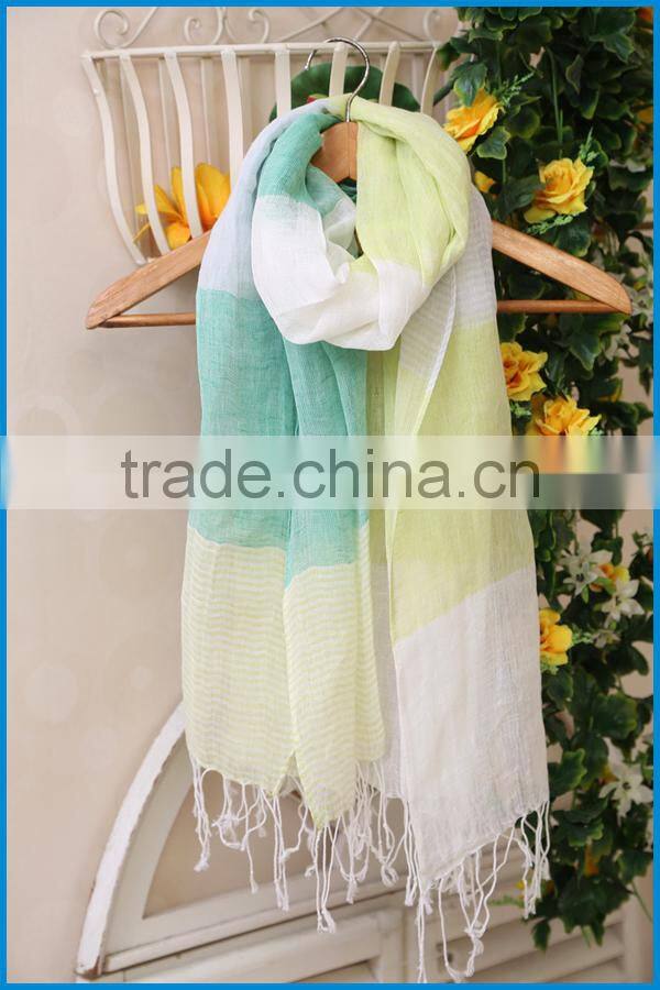 Japan hot selling fashion colourful stripe scarf