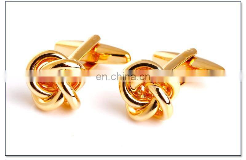 Metal Knot Cufflinks Gold Cuff link