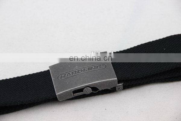 Canvas Belt With Metal Buckle Nickel-Free Belt Buckle