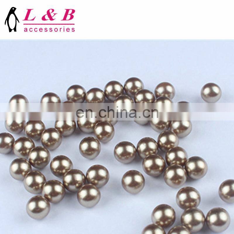 new design popular fashion round pearl ball button