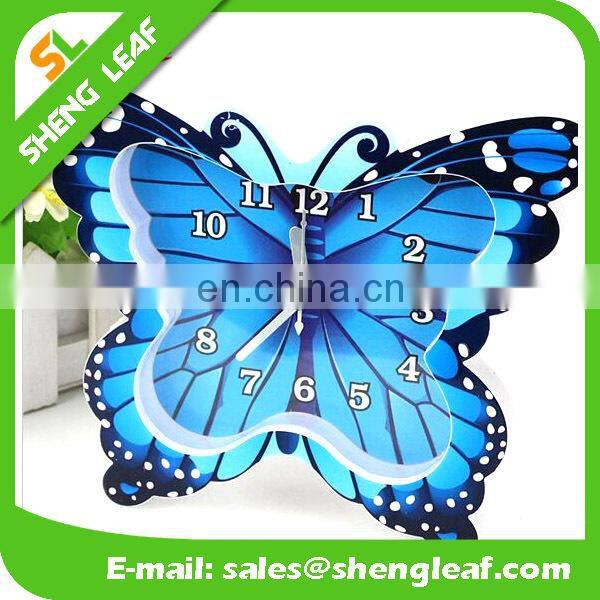 Three-dimensional digital butterfly table clock