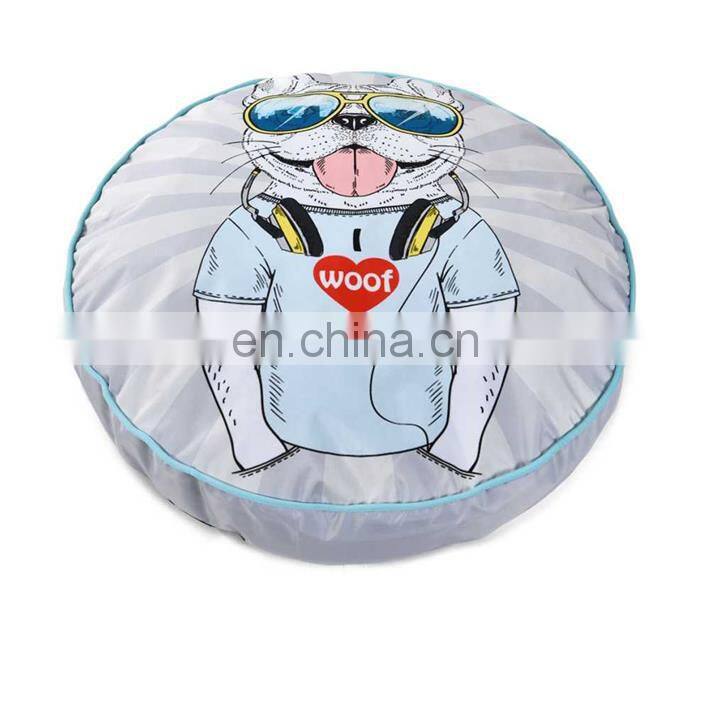 Pet supplies bed dog round mat brown Soft Dog Bed