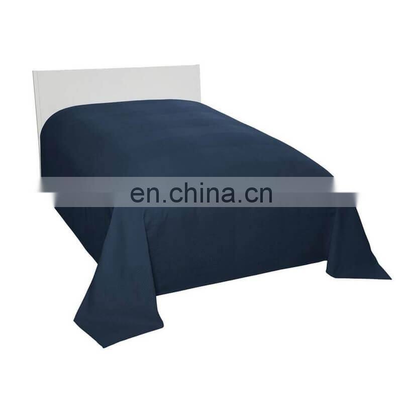 i@home Lightweight textured pattern plain 100% cotton coverlet bedspread