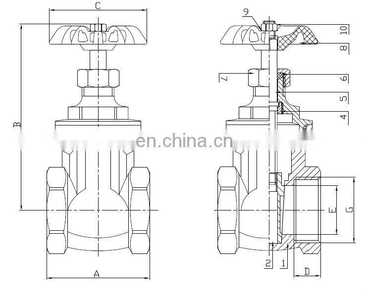 4 Inch Brass Water Gate Valve Price