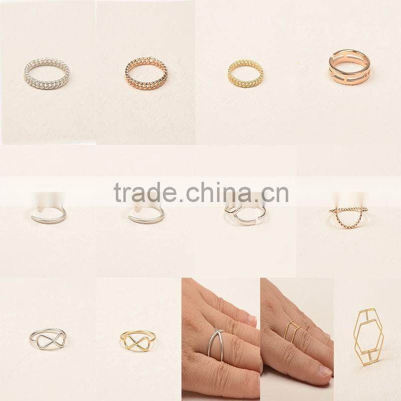 New Fashion polishing crown shape alloy finger ring