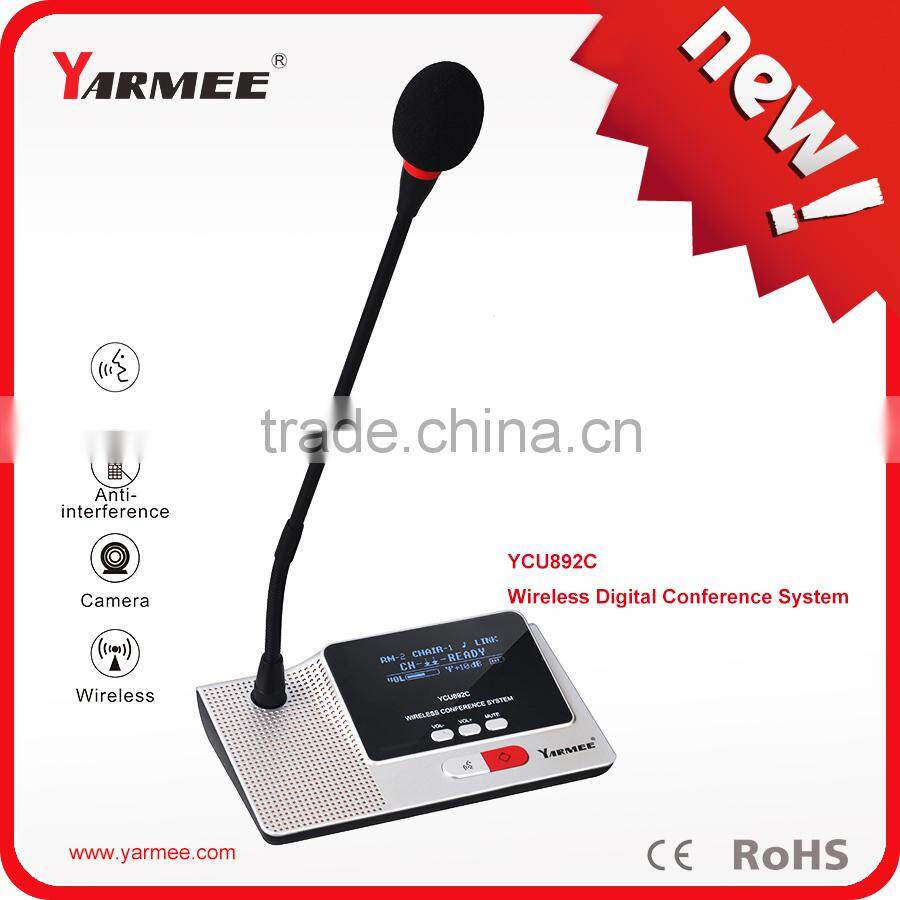 Yarmee YCU892 high quality professional wireless microphone sysytem with OLED panel display