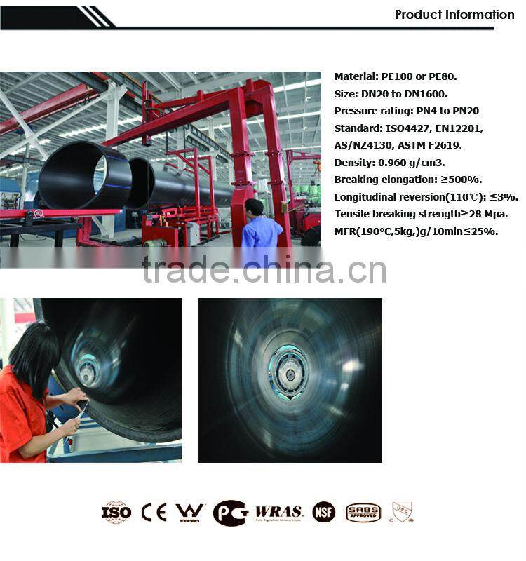 PE HD pipe fittings butt fusion fittings Elbow 90 fittings