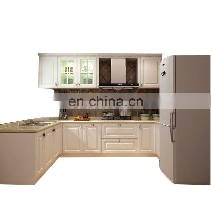 CBMMART High glossy white lacquer soft close 3D modern kitchen cabinet designs furniture kitchen cabinets sale