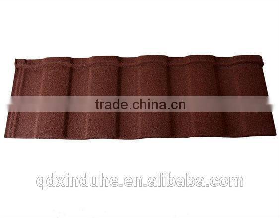 brown natural slate high quality colorful stone coated roof tile