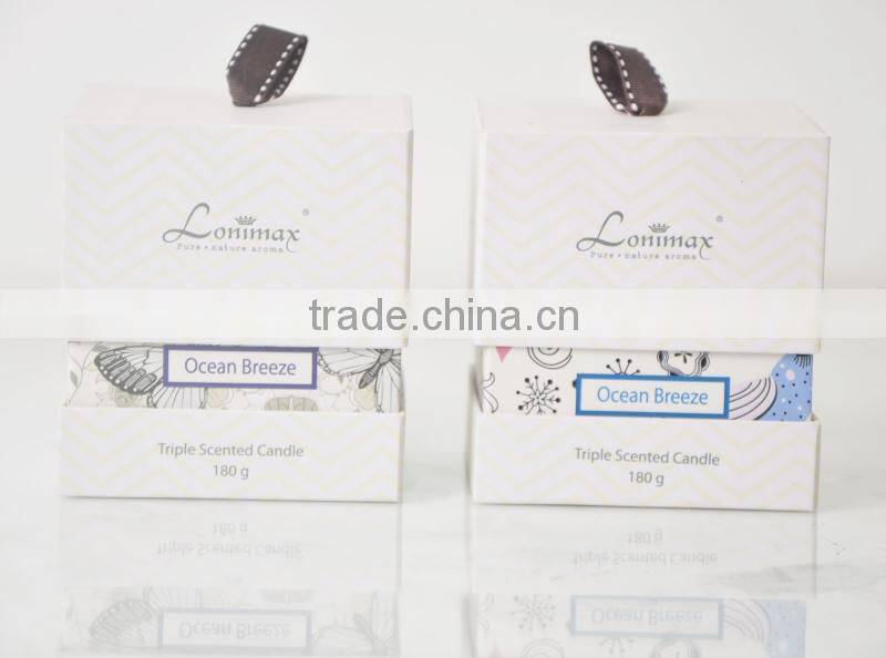 180g Decorative scented Glass candle jar