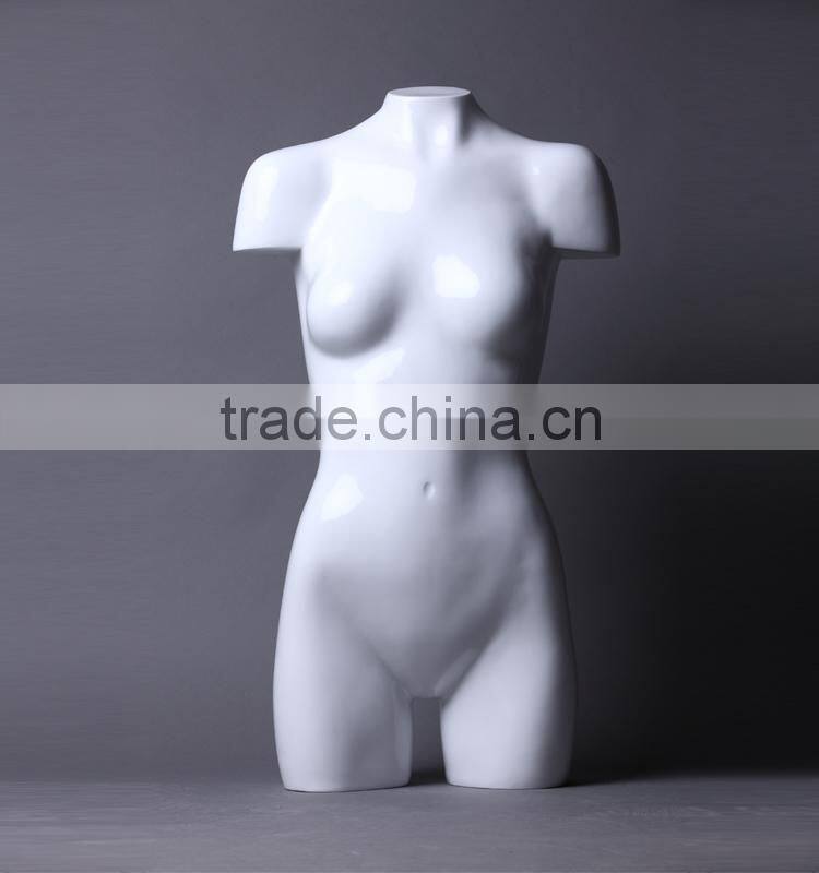 high quality half body fiberglass female torso mannequin