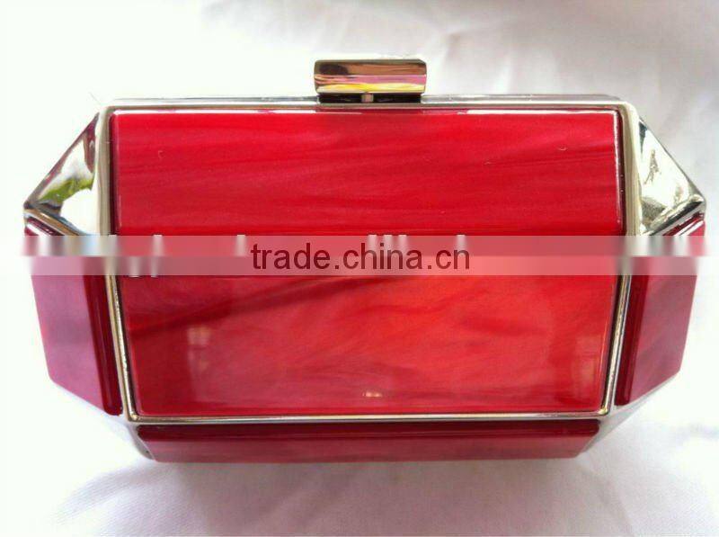 new style amber material clutch style fashion christmas evening bag
