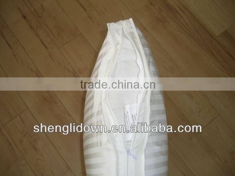 Down pillow with protector, duck down pillow, hotel down pillow